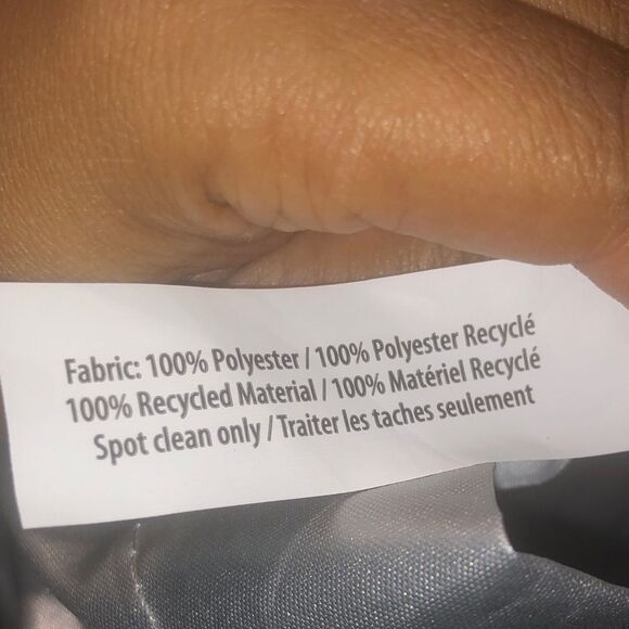 371. Athleta Metallic Silver Drawstring Bag - Picture 7 of 7